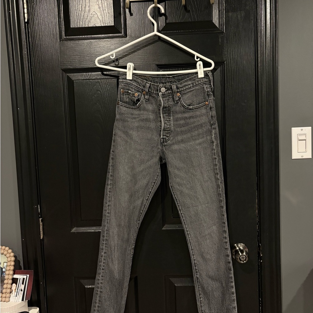 High-Rise 501s Skinny Levis